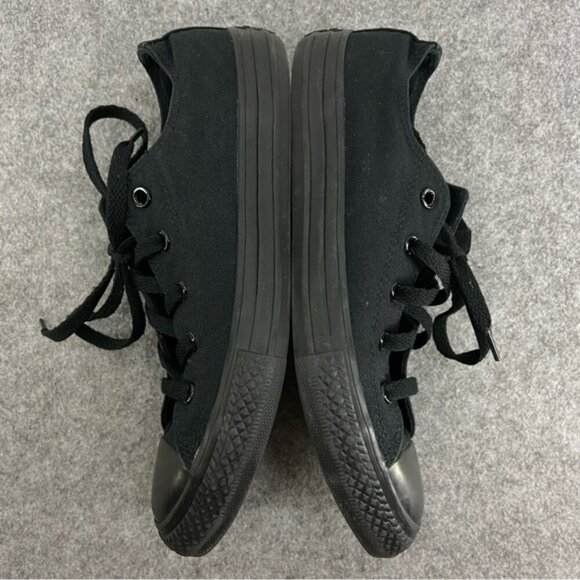 Converse Classic Monochrome Junior Black Low Top Sneakers US Size 3 - Picture 9 of 12